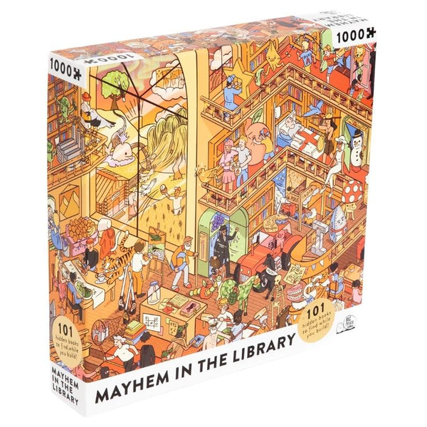 Mayhem in the Library 1000 Piece Jigsaw Puzzle Big Potato Games