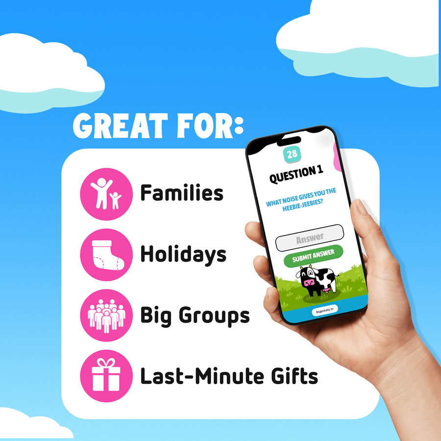 Great for Families, Holidays, Big Groups and Last Minute Gifts