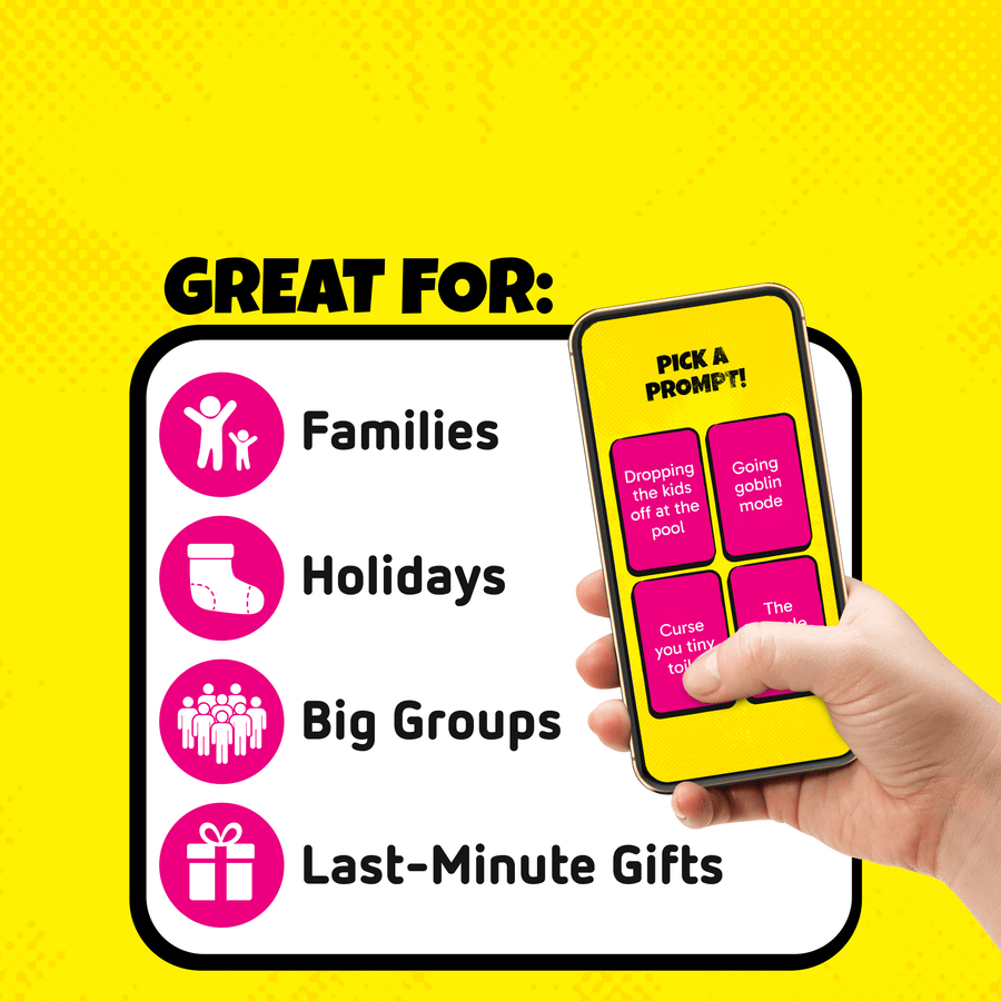 Great for Families, Holidays, Big Groups and Last Minute Gifts